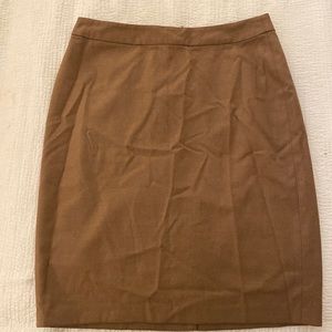 Brown/camel Banana Republic Pencil skirt